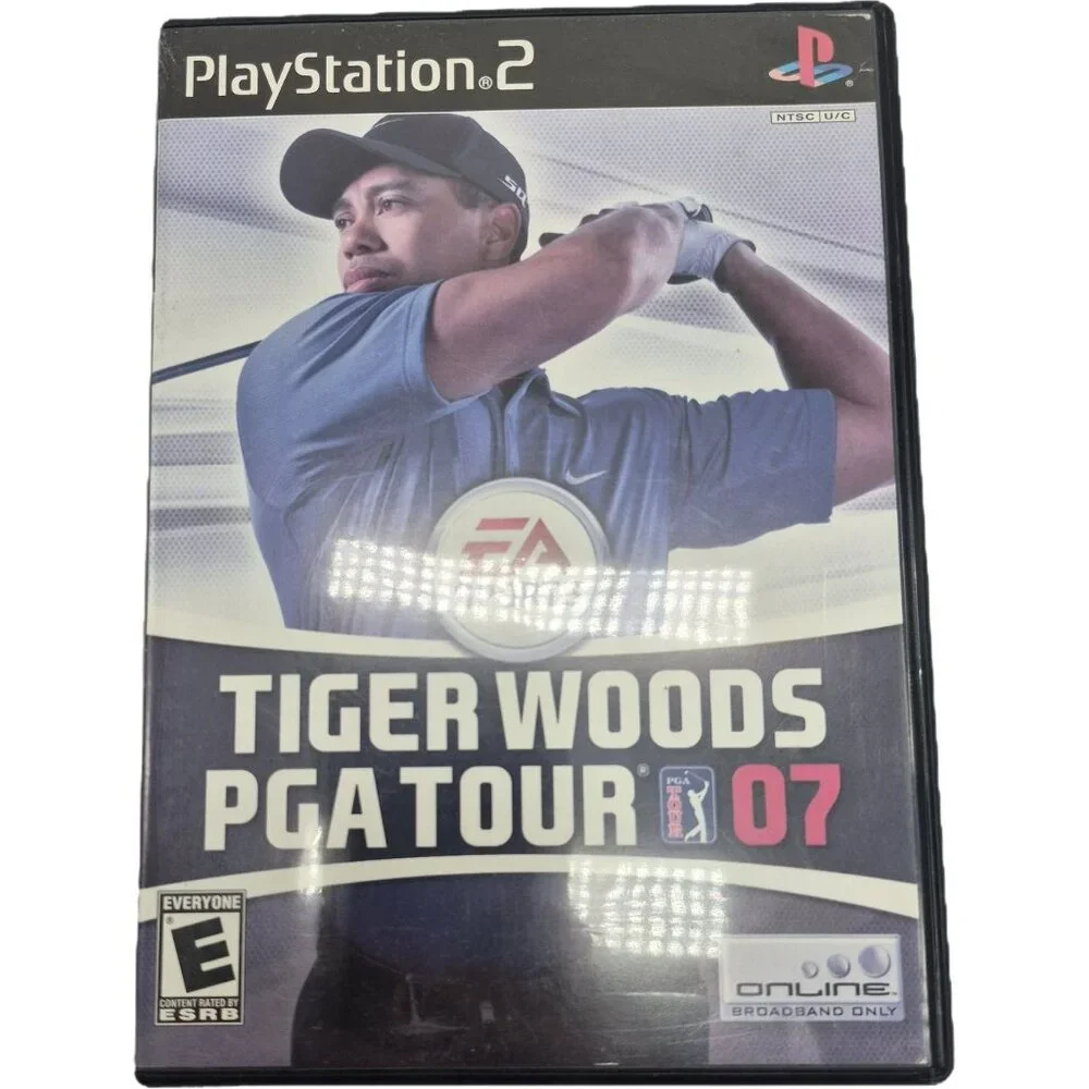 Sony PS2 Tiger Woods PGA Tour 07 PlayStation 2 Game Manual & Memory Card